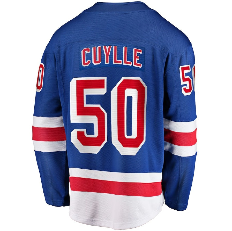 Custom #50 Blue Hockey Shirt Top