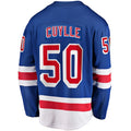 Custom #50 Blue Hockey Shirt Top
