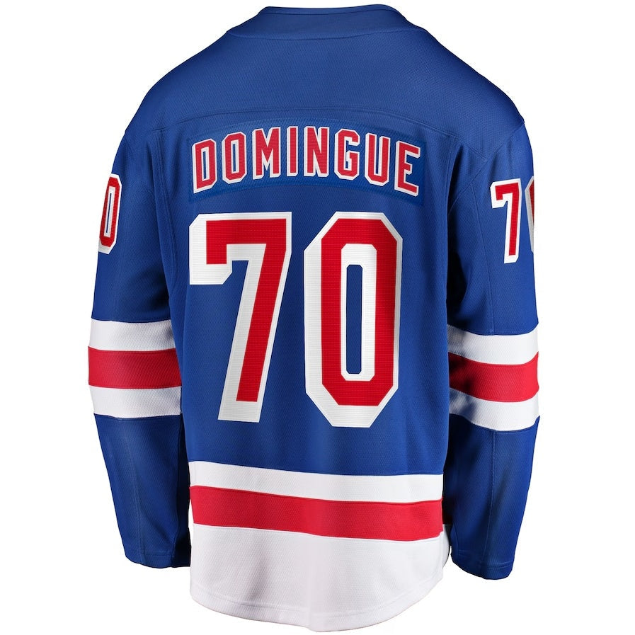 Custom #70 Blue Hockey Shirt Top