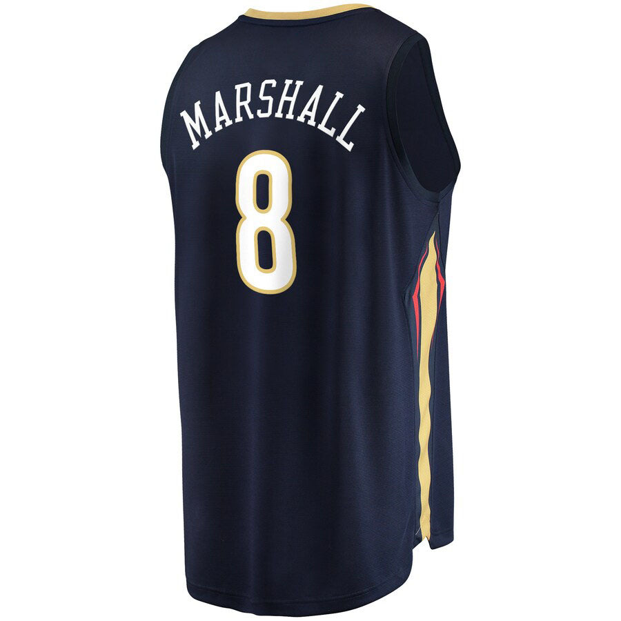 Custom #8 Navy 2021 NOP Basketball Shirt Top