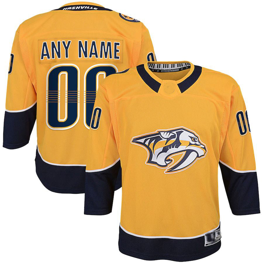 Custom Gold NSH Hockey Shirt Top