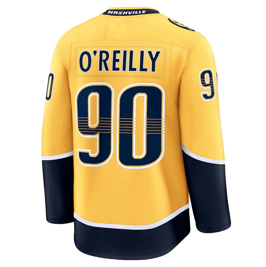 Custom #90 Yellow NSH Hockey Shirt Top