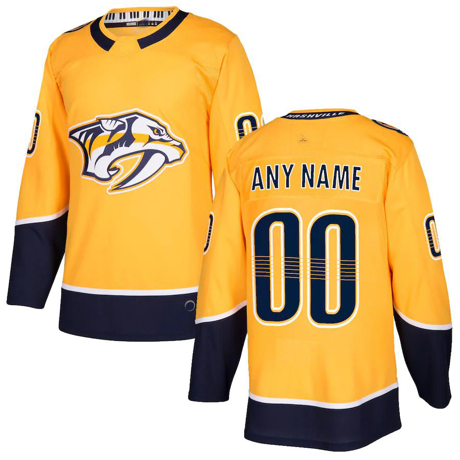 Custom Gold NSH Hockey Shirt Top
