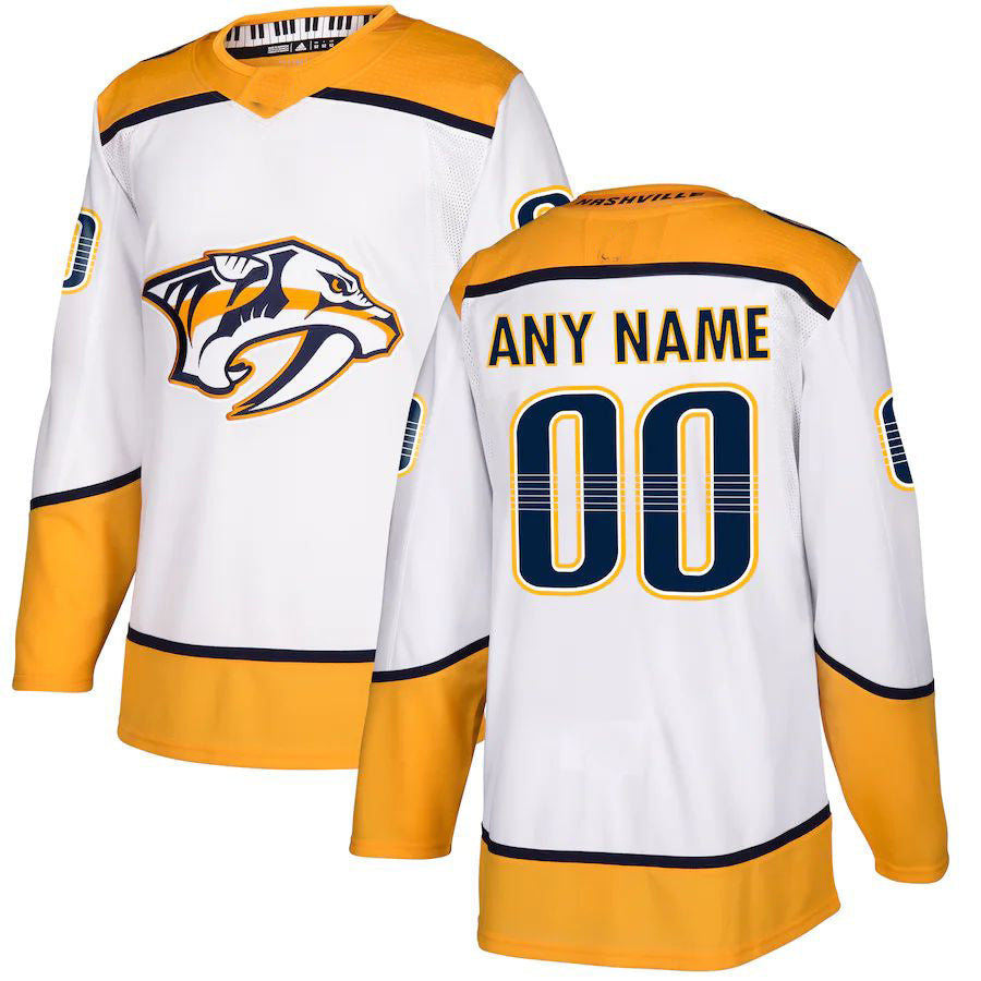 Custom White NSH Hockey Shirt Top