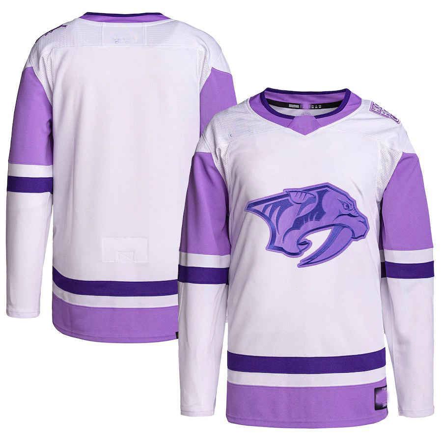 Custom White NSH Hockey Shirt Top