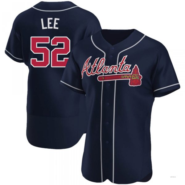 Custom #52 Navy ATL Baseball Shirt Top
