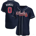 Custom #0 Navy ATL Baseball Shirt Top