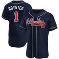 Custom #1 Navy ATL Baseball Shirt Top