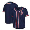 Custom Red BOS Baseball Shirt Top