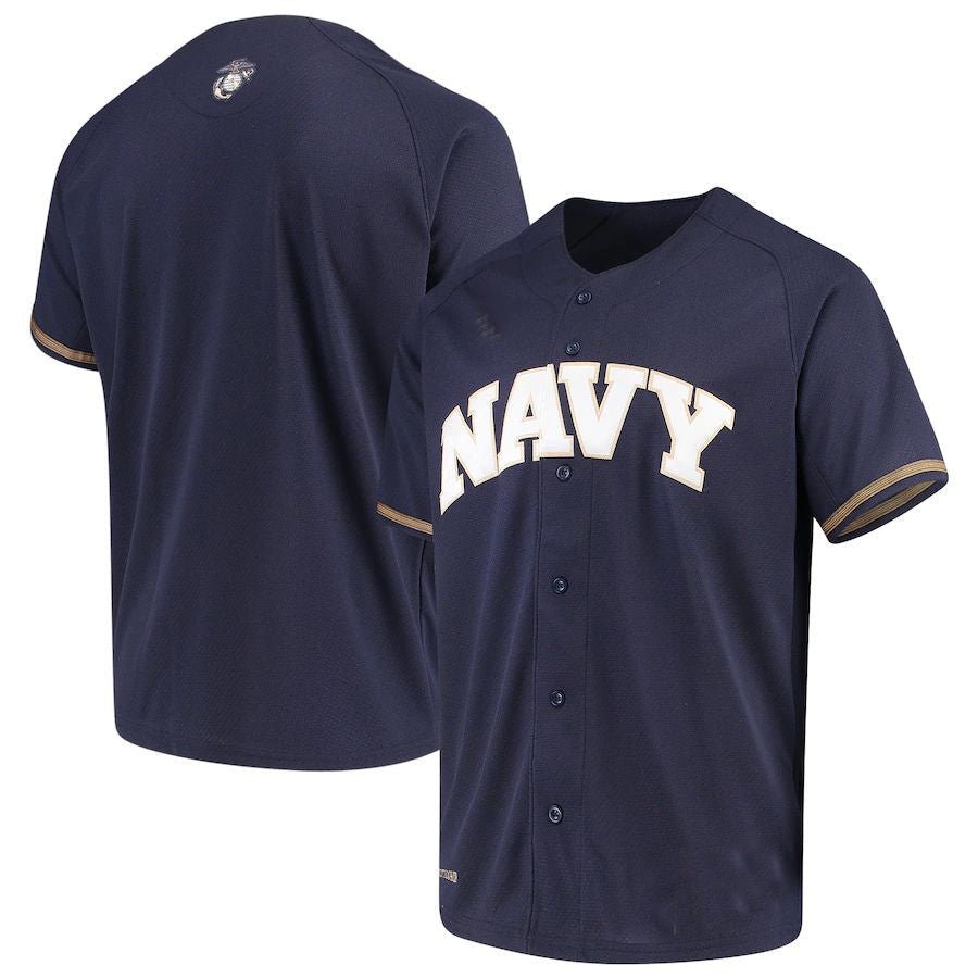 Custom Navy Baseball Shirt Top