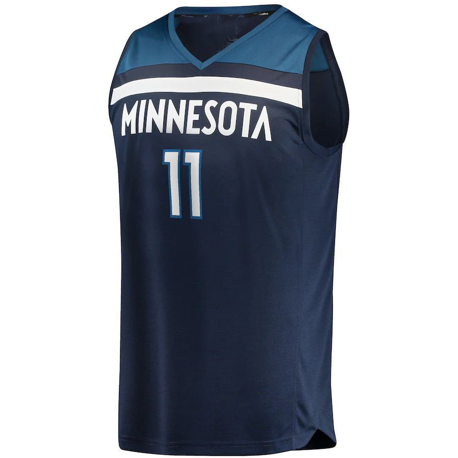 Custom #11 Navy MIN Basketball Shirt Top