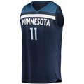 Custom #11 Navy MIN Basketball Shirt Top
