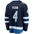 Custom #4 Navy Hockey Shirt Top