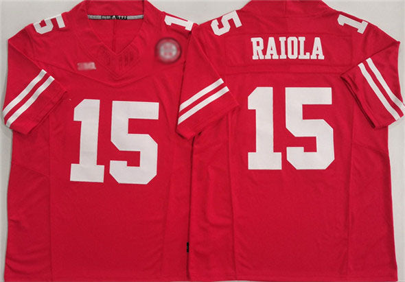 Custom #15 Red Football Shirt Top