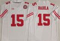 Custom #15 White Football Shirt Top