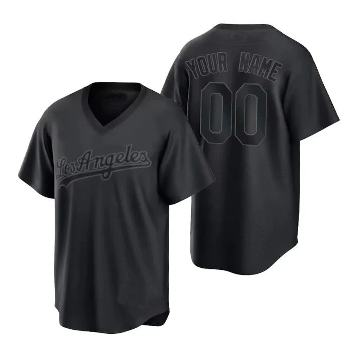Custom Black 2022 LAD Baseball Shirt Top