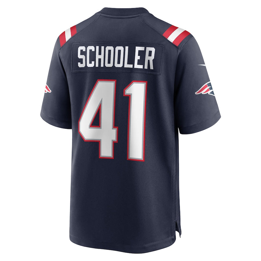 Custom #41 Navy NE Football Shirt Top