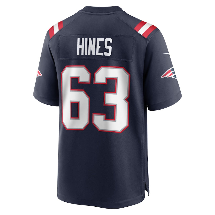 Custom #63 Navy NE Football Shirt Top