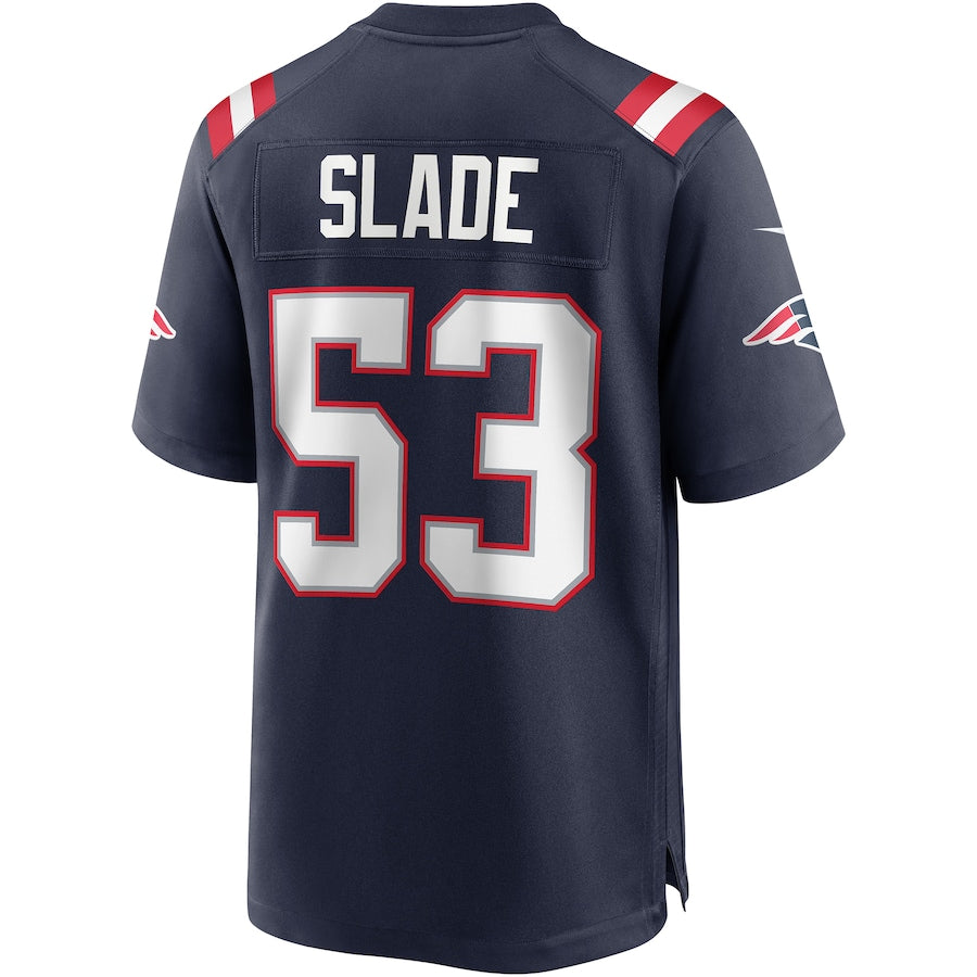 Custom #53 Navy NE Football Shirt Top