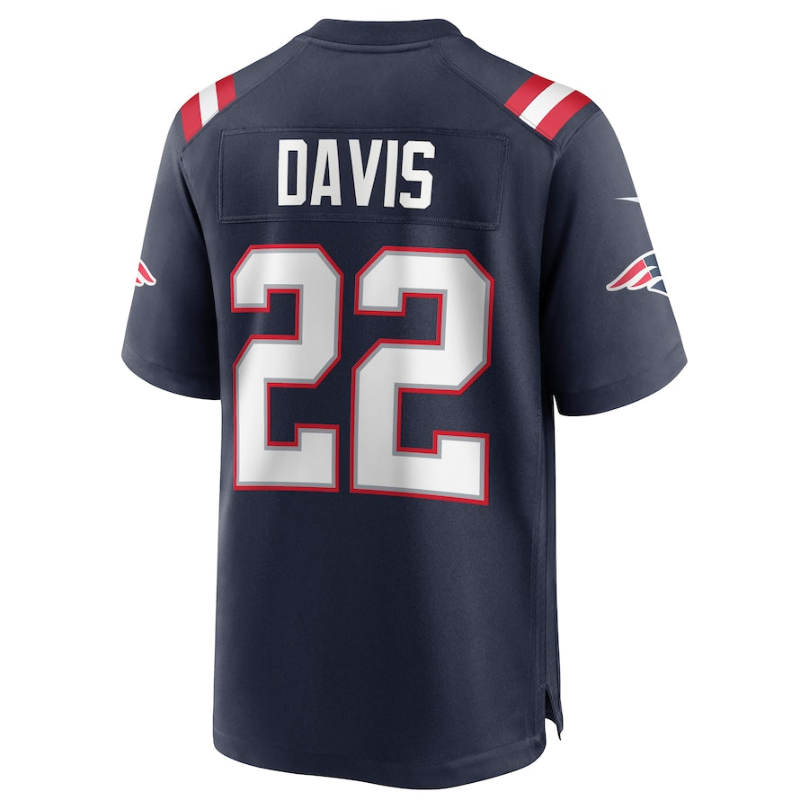 Custom #22 Navy NE Football Shirt Top