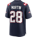 Custom #28 Navy NE Football Shirt Top