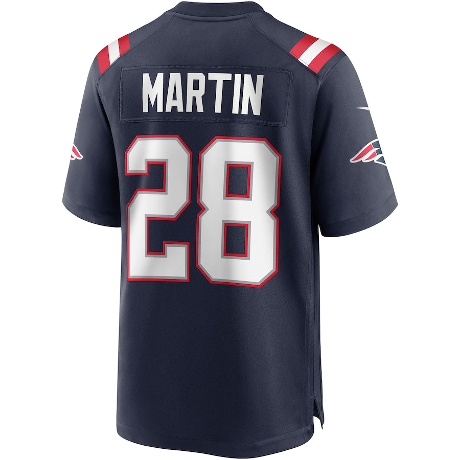 Custom #28 Navy NE Football Shirt Top