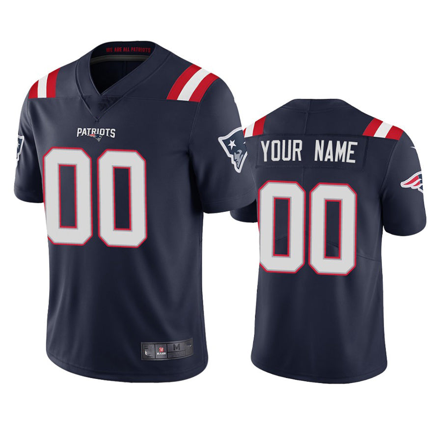 Custom Navy 2020 NE Football Shirt Top