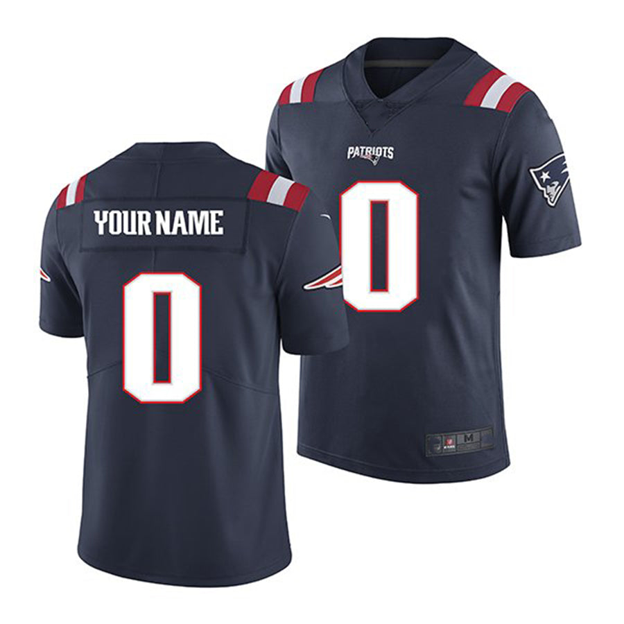 Custom Navy Blue 2016 NE Football Shirt Top