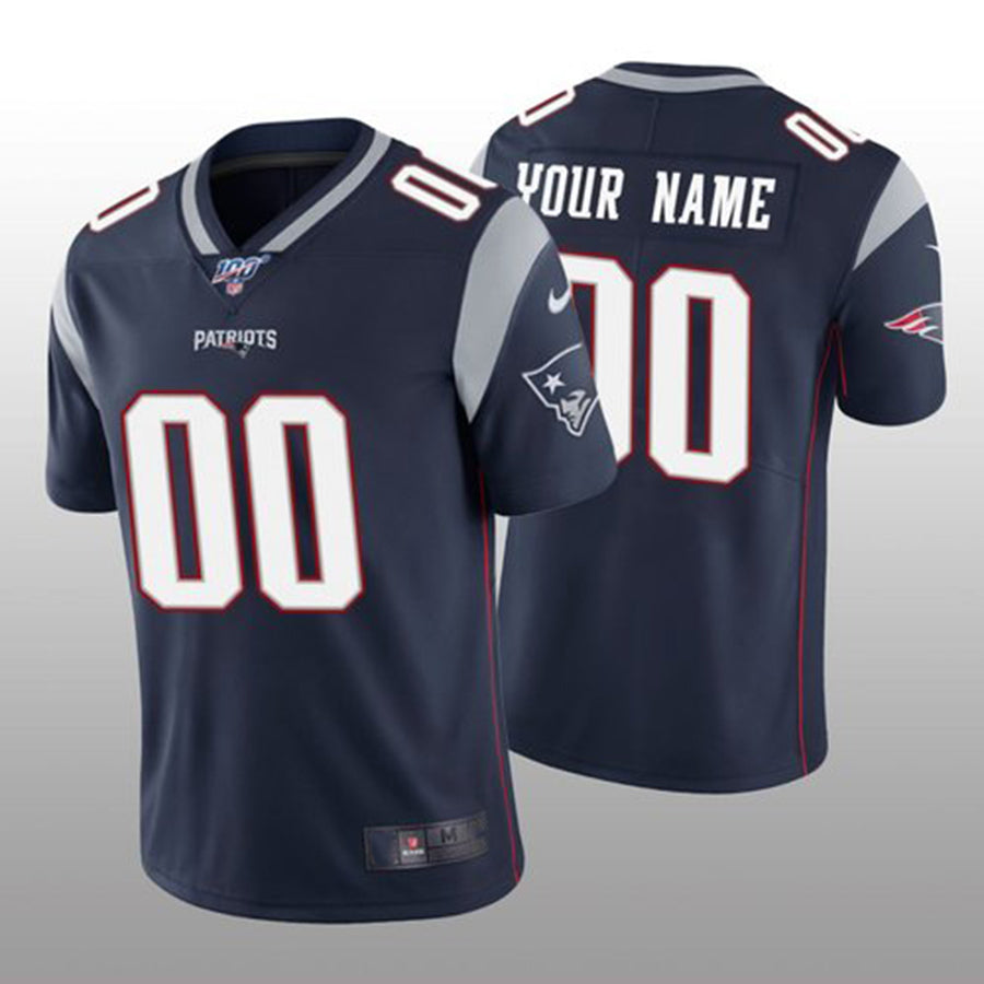 Custom Navy NE Football Shirt Top