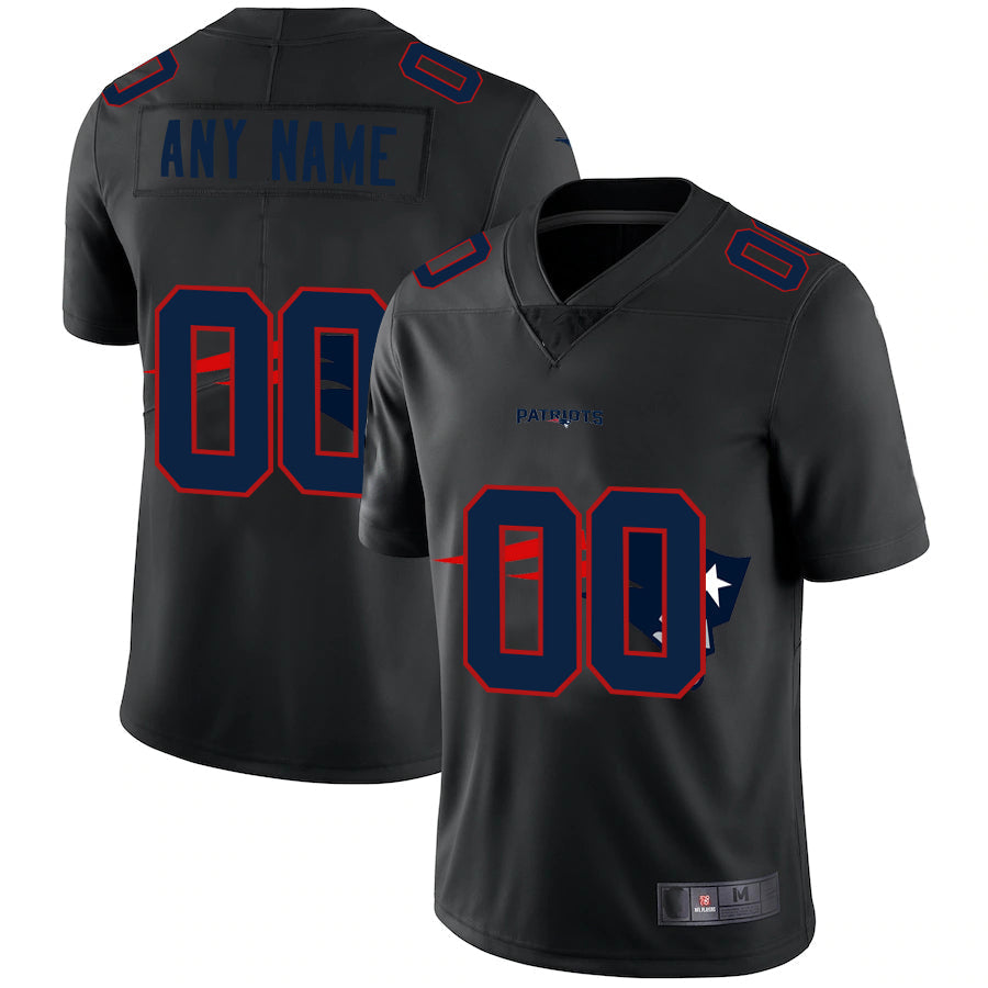 Custom Black NE Football Shirt Top
