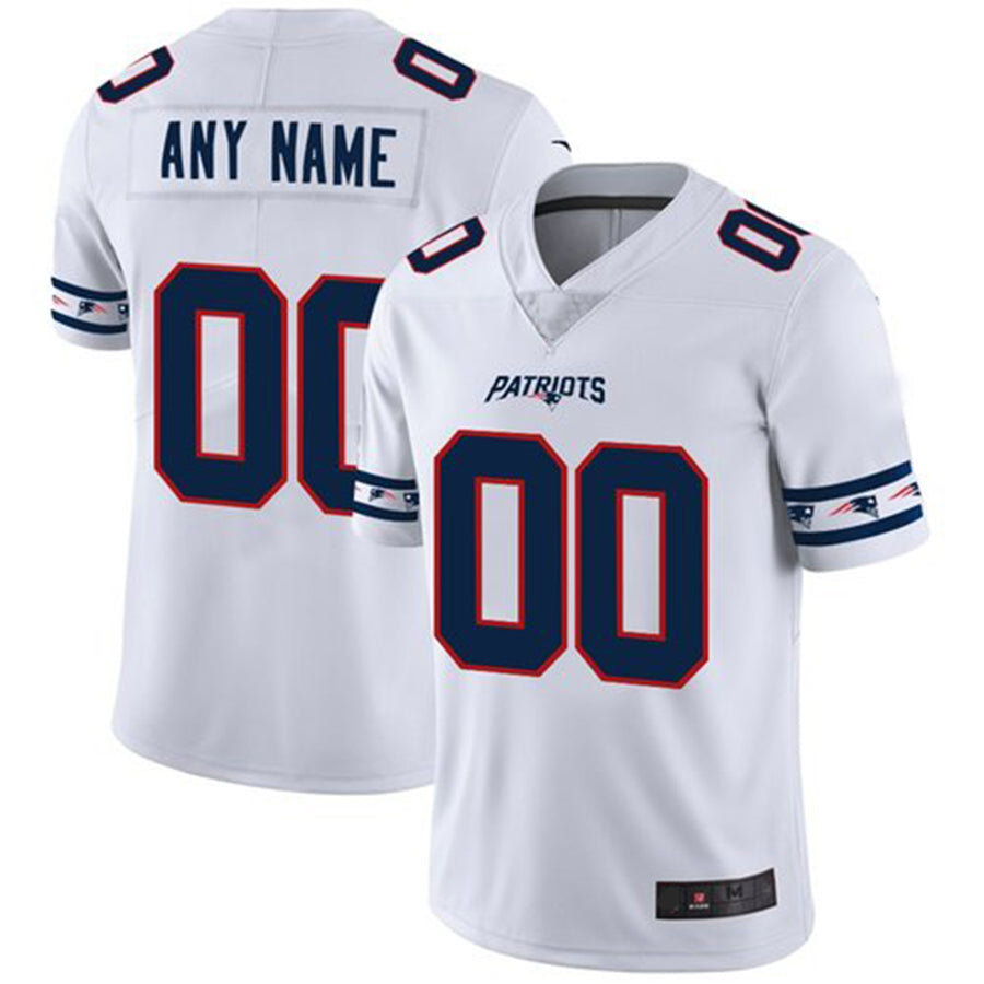 Custom White NE Football Shirt Top