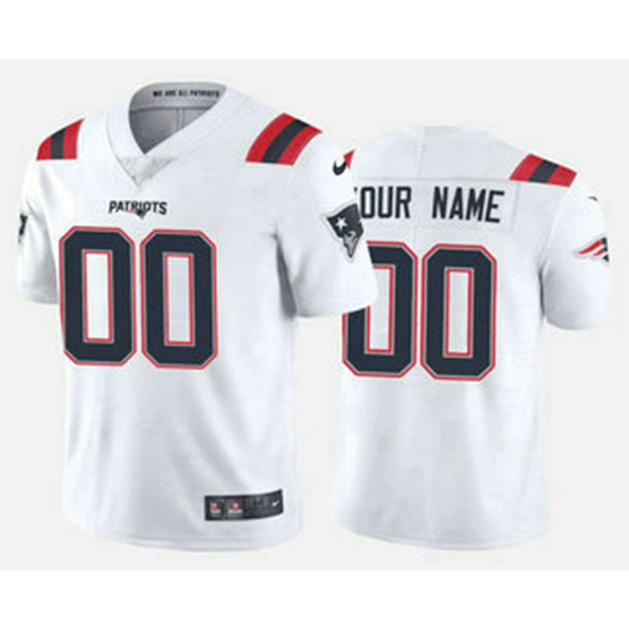Custom White NE Football Shirt Top