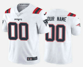 Custom White NE Football Shirt Top