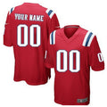 Custom Red NE Football Shirt Top