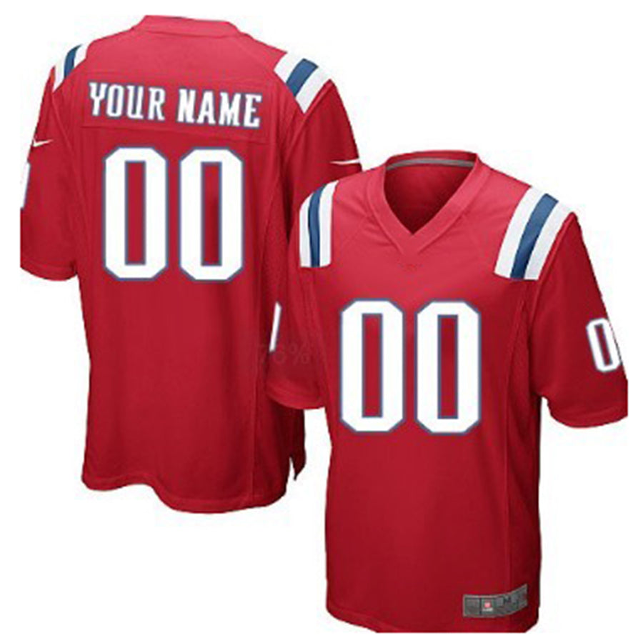 Custom Red NE Football Shirt Top