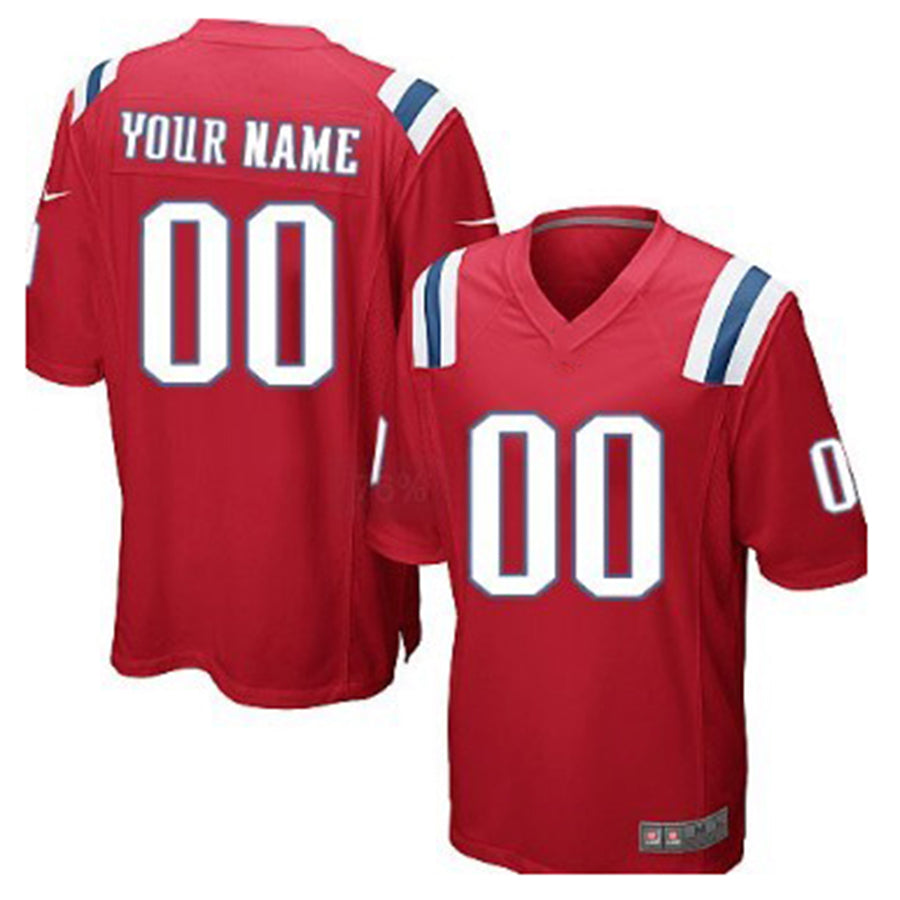 Custom Red NE Football Shirt Top