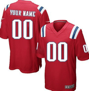 Custom Red NE Football Shirt Top