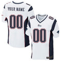 Custom White NE Football Shirt Top