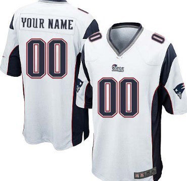 Custom White NE Football Shirt Top