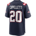 Custom #20 Navy NE Football Shirt Top