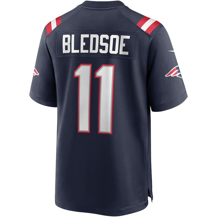 Custom #11 Navy NE Football Shirt Top