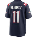 Custom #11 Navy NE Football Shirt Top