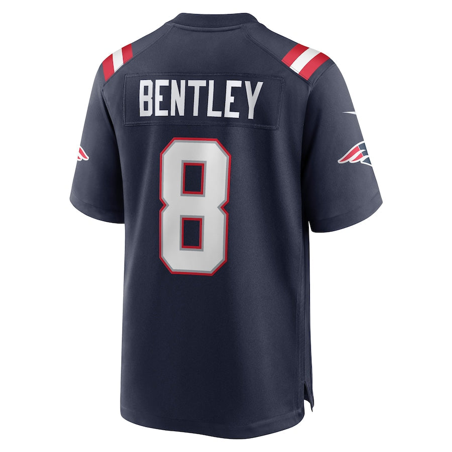 Custom #8 Navy NE Football Shirt Top