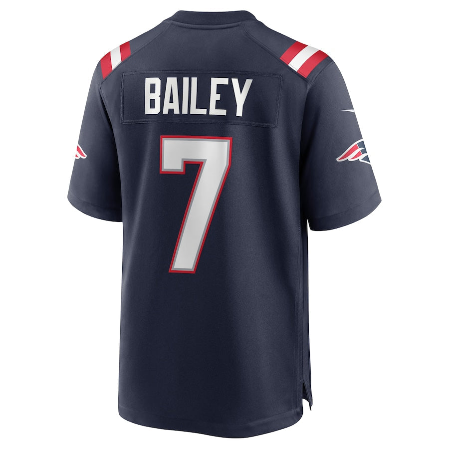 Custom #7 Navy NE Football Shirt Top