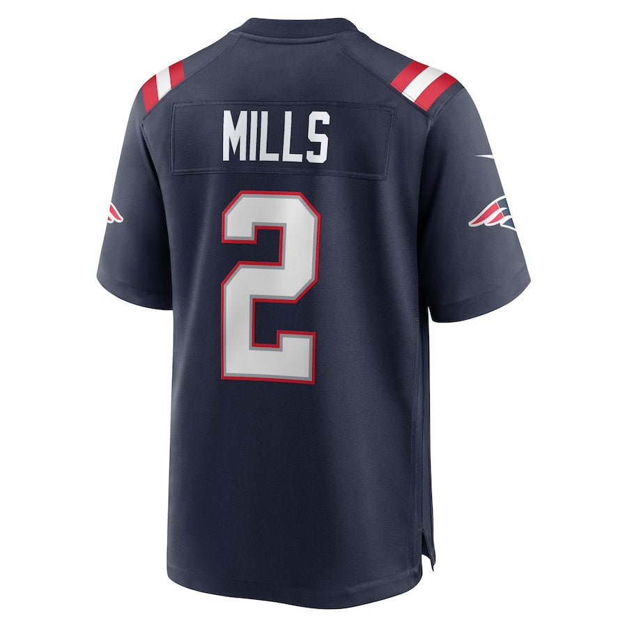Custom #2 Navy NE Football Shirt Top