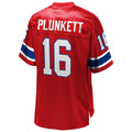 Custom #16 Red NE Football Shirt Top