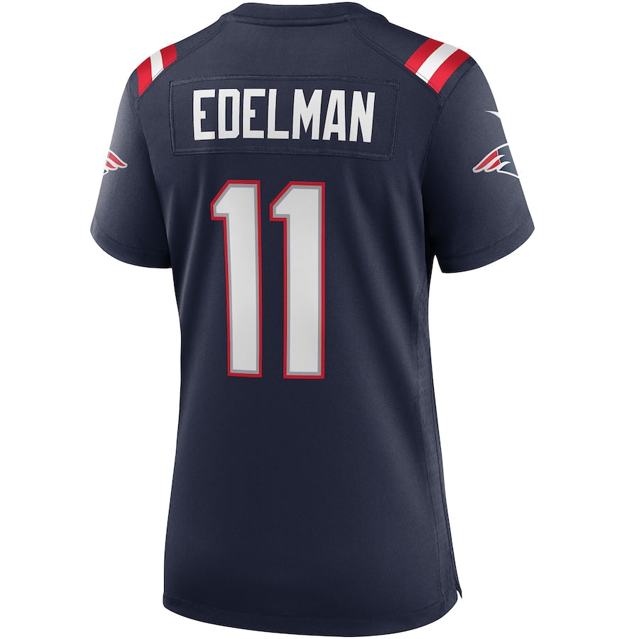 Custom #11 Navy NE Football Shirt Top