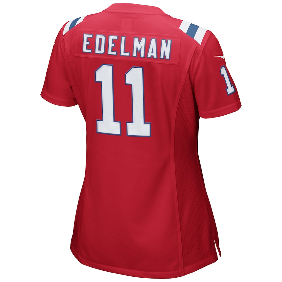 Custom #11 Red NE Football Shirt Top