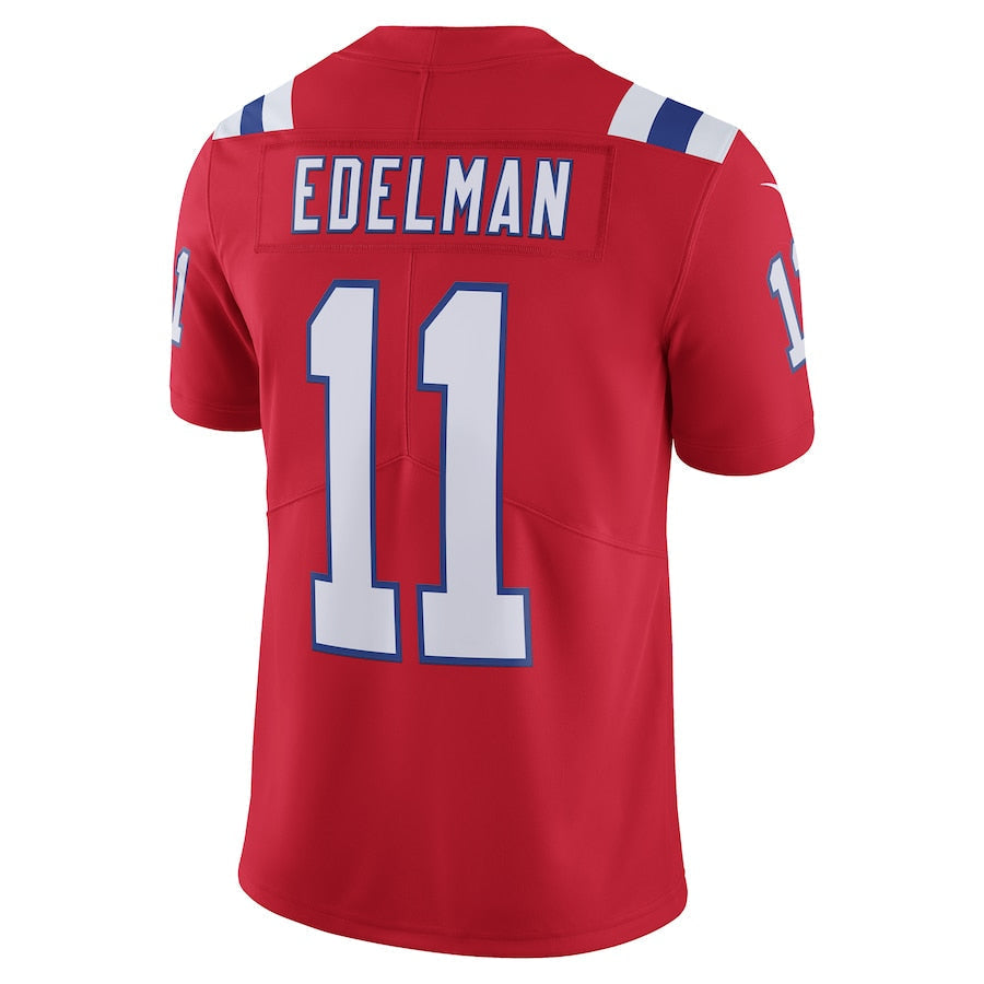 Custom #11 Red NE Football Shirt Top