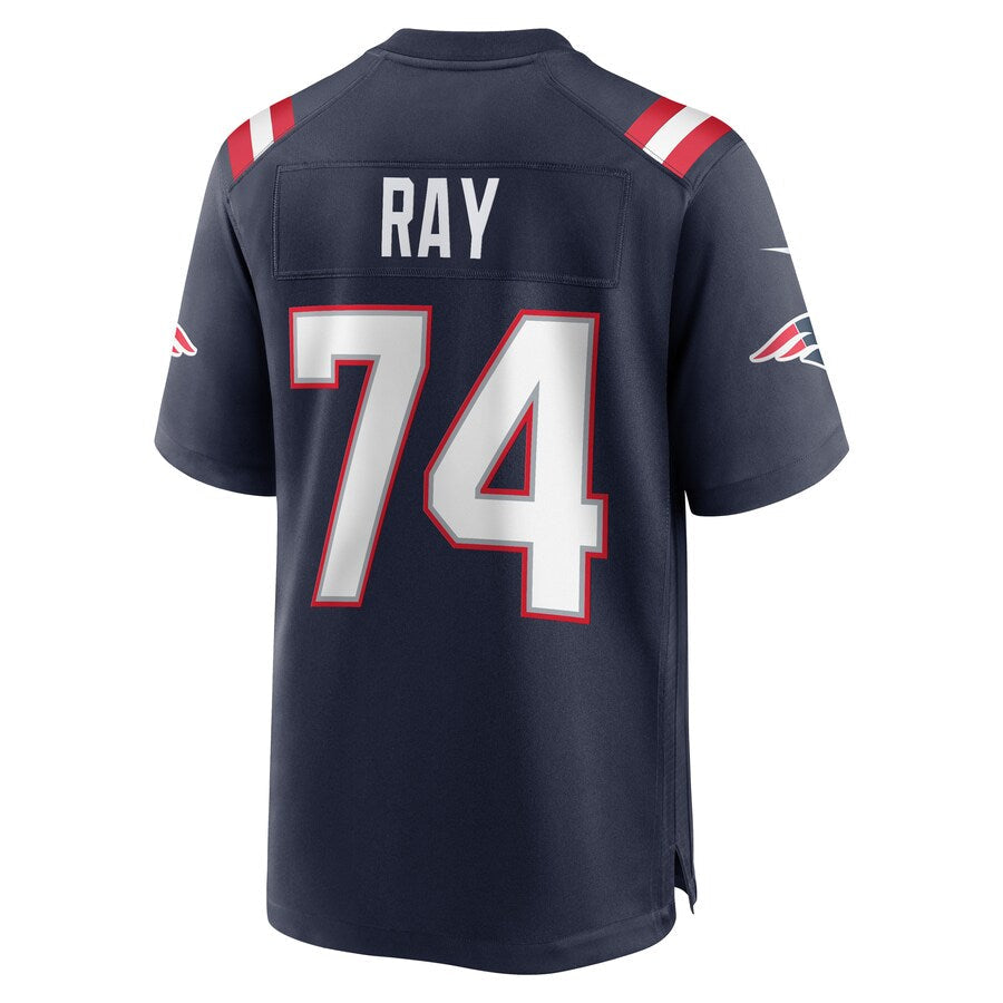 Custom #74 Navy NE Football Shirt Top